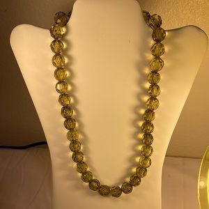 Clear Magic Glass Statement  Necklace